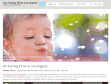 Tablet Screenshot of fertilityclinicla.com